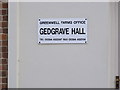 TM4048 : Gedgrave Hall sign by Geographer