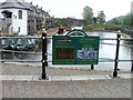 Wait here for canal boat trips, Brecon