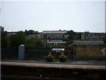 SE0623 : Looking north from Sowerby Bridge Train Station by Ian S
