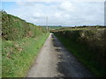 Lane to Hendre farm