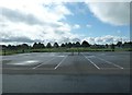 Empty tennis courts at Privett Park