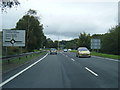 Approaching Cross Inn roundabout on the A473