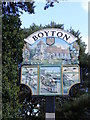 Boyton Village sign