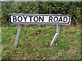 Boyton Road sign