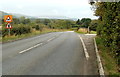 SO3205 : Bends ahead, A4042 north of Penperlleni by Jaggery
