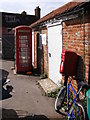 TM3041 : Telephone Box and Ramsholt Arms George VI Postbox by Geographer