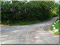 Footpath reaches bridleway east of East Whipley Farm