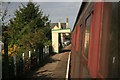 Passing Kimberley station at speed