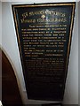 Benefactions board, St Mary Copythorne