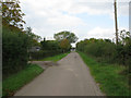 The end of the lane at North Leaze Farm