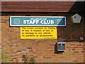 Hollesley Bay Staff Club Sign