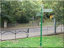 TQ3574 : Green Chain Walk crosses Brenchley Gardens by David Anstiss