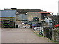 Entrance and buildings of Red Down Farm shop and tea rooms