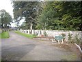 Rest bench in Huntly Cemetery