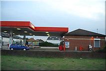 SK9324 : Filling station, A1, Colsterworth by N Chadwick