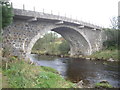 Arch and downstream face of Bridge of Gibston