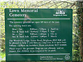 The Lawn Cemetery - Information panel