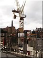 Construction site on Surrey Quays Road