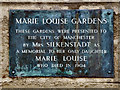 Marie Louise Gardens (plaque)