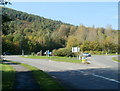 Ebbw Vale roundabout with a scenic view