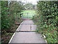 Footpath level crossing on the Stoke to Leekbrook Line