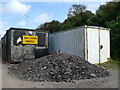 Portacabins and rubble, Saltdean