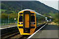 Arriva Train Arrives at Porthmadog, Gwynedd