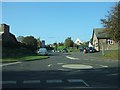 Mini roundabout at Carhouse Cross in Stokenham