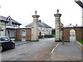 Ornate gate piers at the SW end of Stanley Street, Beaumaris