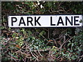 Park Lane sign