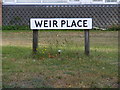 Weir Place sign