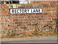 Rectory Lane sign