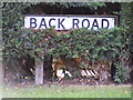 Back Road sign