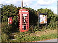 Telephone Box, Notice Board & The Old Dog Postbox