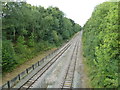 Rail track west of Beaconsfield Station