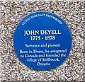 H5617 : The John Deyell Blue Plaque at Drum's Protestant Hall by Eric Jones