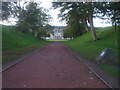 Driveway to Callendar House, cut through the Antonine Wall