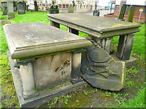 NT2676 : Table tombstones, North Leith Burial Ground by kim traynor