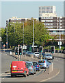 Road junction on the A4124 in Wolverhampton