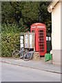 Village Notice Board & Telephone Box at Orwell Stores & Post Office