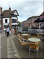 Seats outside Costa between Burkes and Gregories Roads