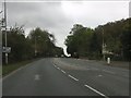 Worcester Road climbing out of Pershore