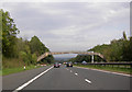 Footbridge over the M74 by Strutherhill