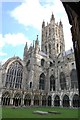 TR1557 : Bell Harry Tower  from the Cloisters, Canterbury Cathedral by Julian P Guffogg