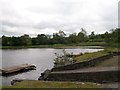 H6907 : Angling pontoons at the western end of Lough Sillan by Eric Jones