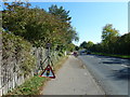 Temporary traffic lights ahead in Send Barns Lane