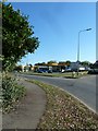 Looking from Send Barns Lane towards Burntcommon Garage