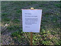 Notice in a field near Chearsley