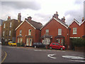 Roundabout at the end of Walton Road