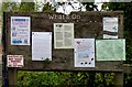 Mill Lane car park notice board